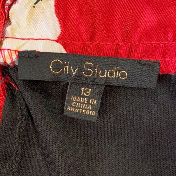 CITY STUDIO Macy's Red Skirt NWT - Picture 7 of 8